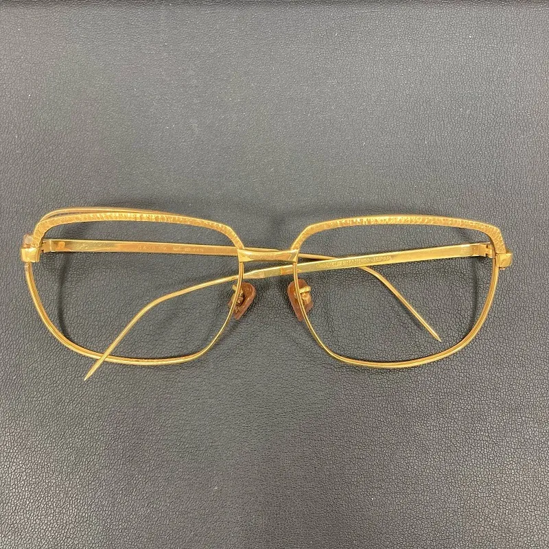 K18の金縁メガネ