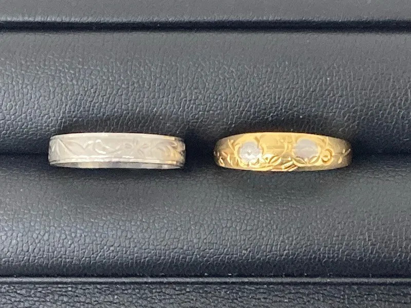 金やプラチナのリングを宮城県亘理町のお客様からお買取りさせていただきました