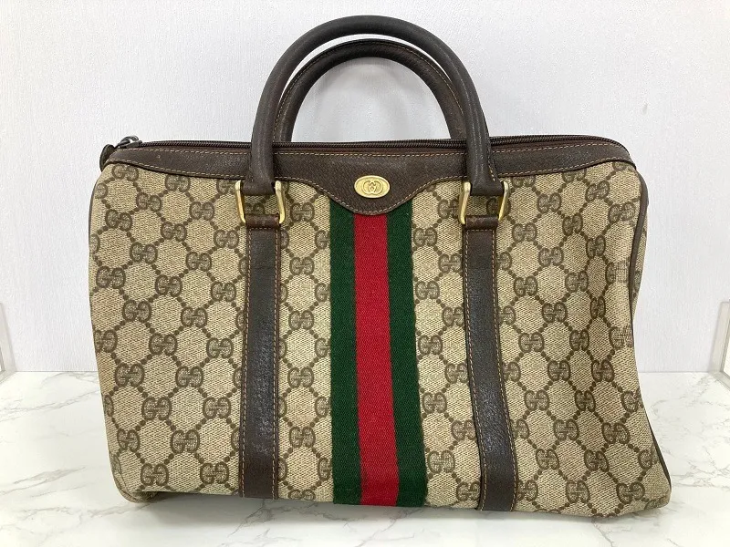 【グッチ シェリー ボストンバッグ】を宮城県白石市のお客様からお買取りさせていただきました