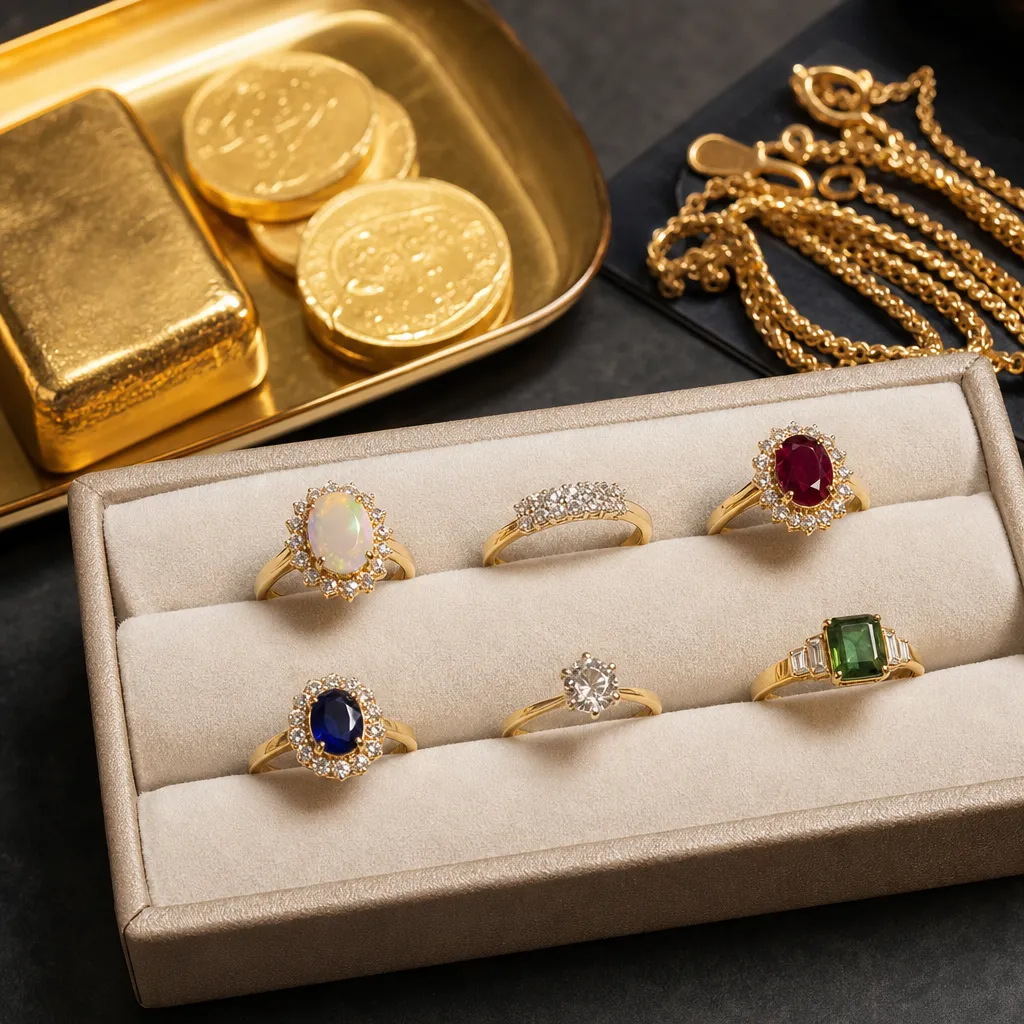 石付き指輪の金・貴金属買取で価値を確かめる